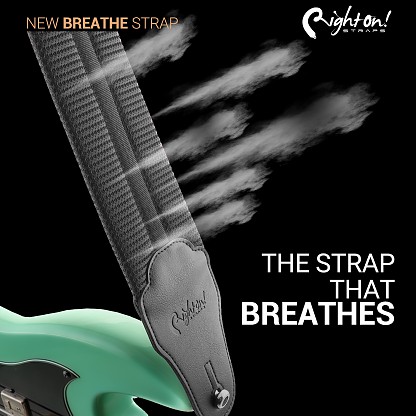 Breathe-80 Black Breathable Vegan Strap with FLASH Adjustment | RightOn! Straps1